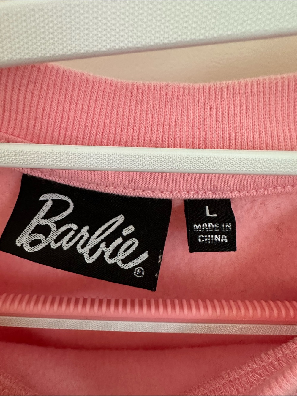 Barbie Pink Sweatshirt with Navy Logo - Picture 4 of 4